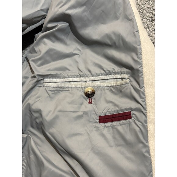 Brunello Cucinelli Wool Silk Cashmere Down Hooded Vest Size XL Maroon *READ* - Picture 12 of 16